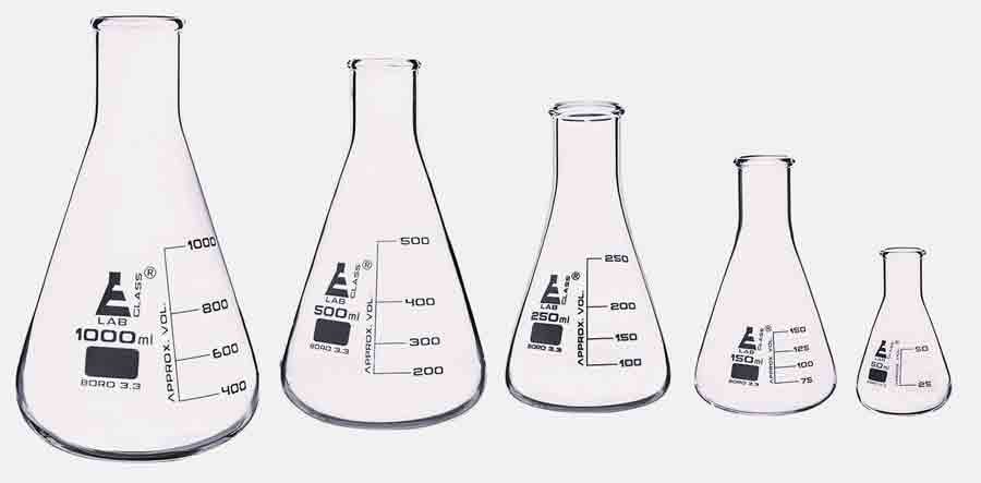 Erlenmeyer flask sizes